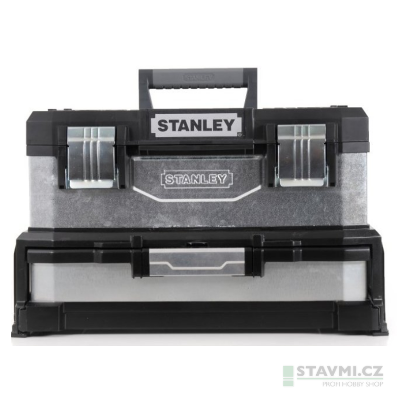 Stanley box na nářadí kovoplastový se zásuvkou 1-95-830