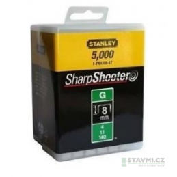 Stanley spony HD balení 5000ks 8mm typ-G 1-TRA705-5T