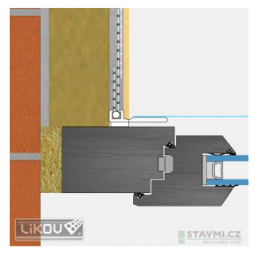 Likov LS-EKO lišta okenní začišťovací s tkaninou 2,4 m, 153.24