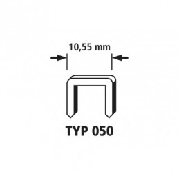 Wolfcraft Široké sponky do sponkovačky výška 6 mm 2000 ks 7010000