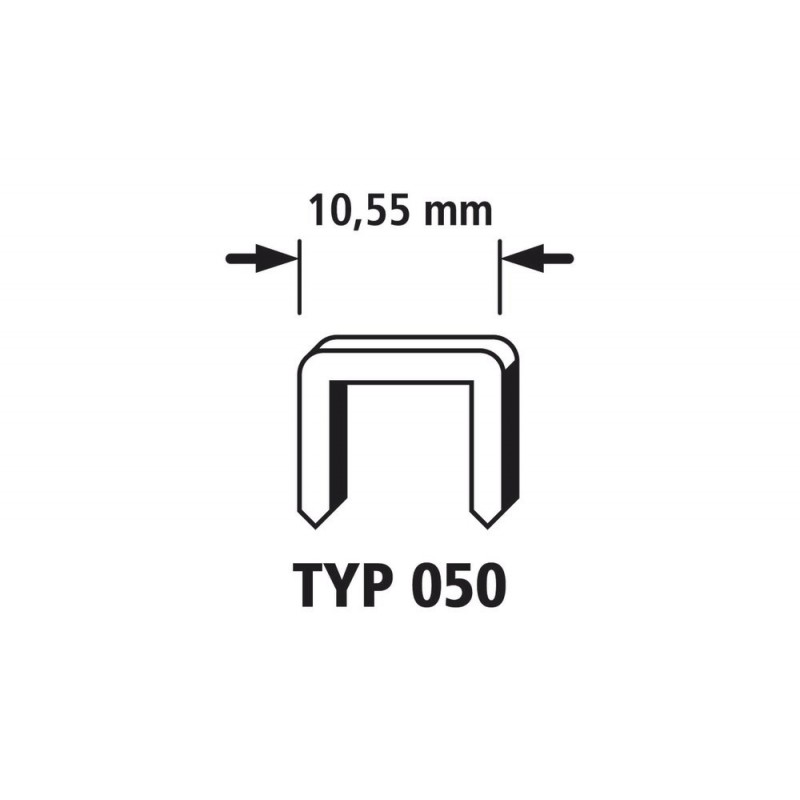 Wolfcraft Široké sponky do sponkovačky výška 10 mm 1000 ks 7012000