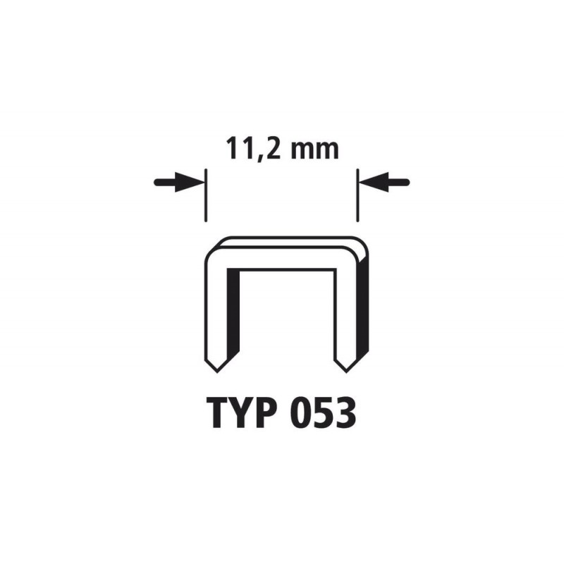 Wolfcraft Široké sponky do sponkovačky výška 6 mm 4000 ks 7028000