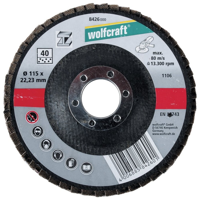 Wolfcraft lamelový brusný talíř ø 115 mm 8426000