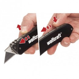 Wolfcraft Nůž ALU 90mm s výsuvným břitem 4124000