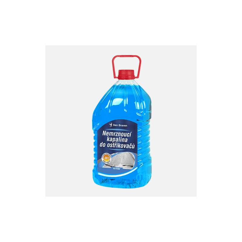 Den Braven Nemrznoucí kapalina do ostřikovačů -30 °C, PET láhev, 5 litrů, modrá