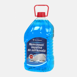 Den Braven Nemrznoucí kapalina do ostřikovačů -20 °C, PET láhev, 5 litrů, modrá