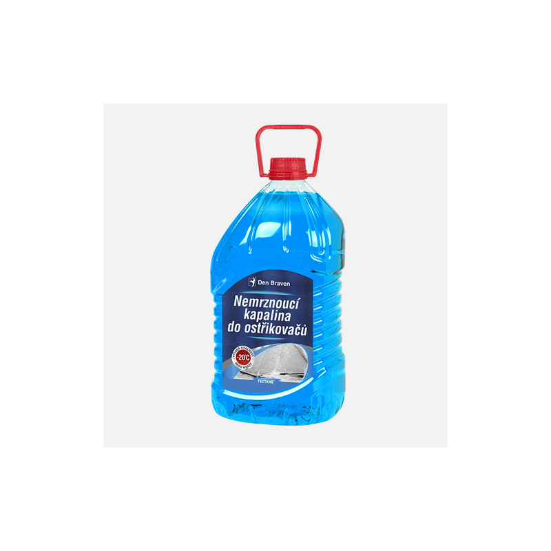 Den Braven Nemrznoucí kapalina do ostřikovačů -20 °C, PET láhev, 5 litrů, modrá