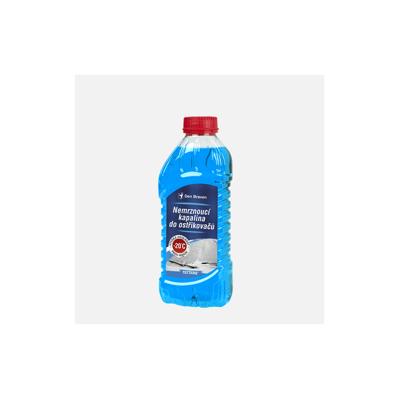 Den Braven Nemrznoucí kapalina do ostřikovačů -20 °C, PET láhev, 1 litr, modrá