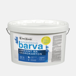 Den Braven Interiérová barva AMBIENT na sádrokarton, kbelík 15 kg + 3 kg ZDARMA, bílá