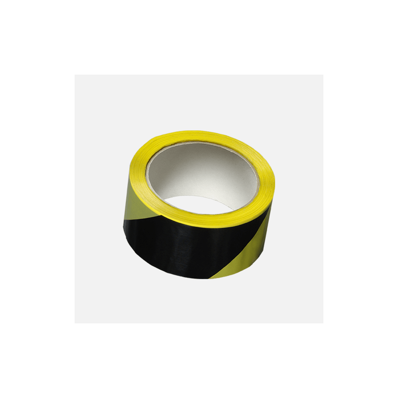 Den Braven Lepicí páska výstražná, 50 mm x 66 m, černo žlutá, pravá