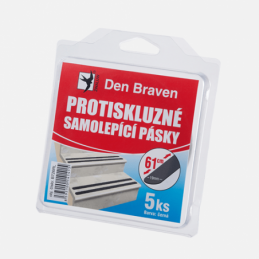 Den Braven Protiskluzná samolepicí páska, 19 mm x 61 cm, 5 ks v blistru, černá