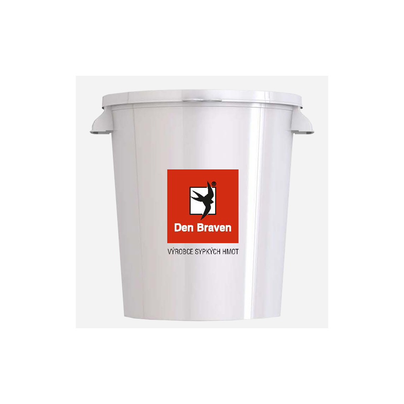 Den Braven Míchací kbelík, 30 litrů, plastový, bílý s potiskem