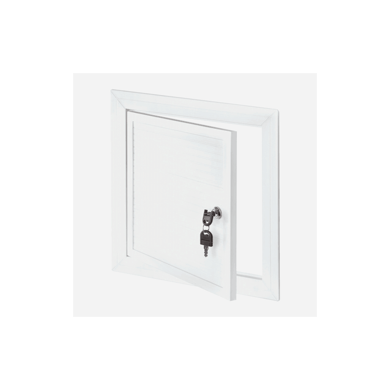 Den Braven Revizní dvířka PVC, 600 mm x 600 mm, se zámkem a klíčem, bílá