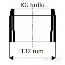 Přechodka PVC (KG, HT) DN 110 do kameninového hrdla DN 100 KGUSM
