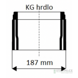 Přechodka PVC (KG, HT) DN 160 do kameninového hrdla DN 150 KGUSM