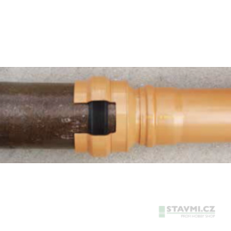Přechodka PVC (KG, HT) DN 160 na hladký konec kameninové trubky DN 150 KGUS