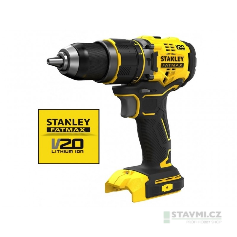 Stanley aku příklepová vrtačka, bez baterií a nabíječky V20 SFMCD721B-XJ
