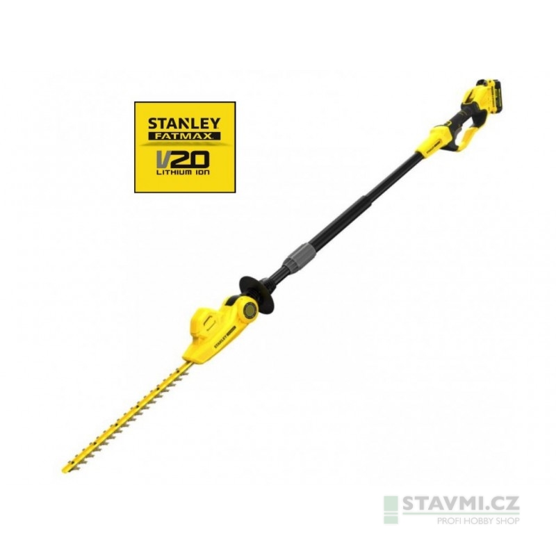Stanley aku nůžky na živý plot 45 cm na tyči, 1 x 4.0Ah, kitbox SFMCPH845M1-QW