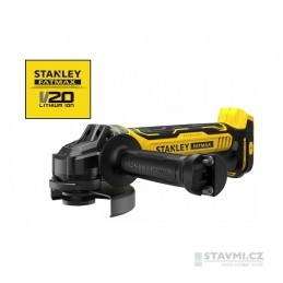 Stanley aku bezuhlíková úhlová bruska, bez baterií a nabíječky V20 SFMCG700B-XJ