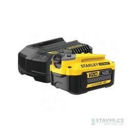 Stanley 4.0Ah Startovací sada (baterie, nabíječka) V20 SFMCB14M1-QW