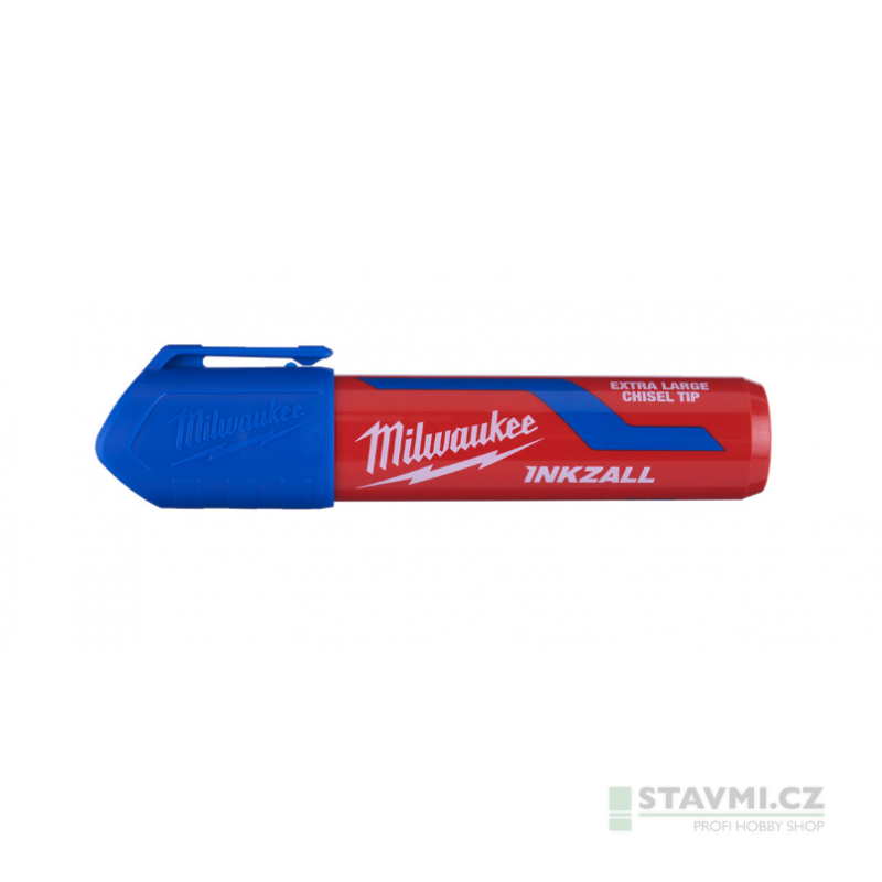 Milwaukee značkovač INKZALL XL modrý s plochým hrotem 4932471561