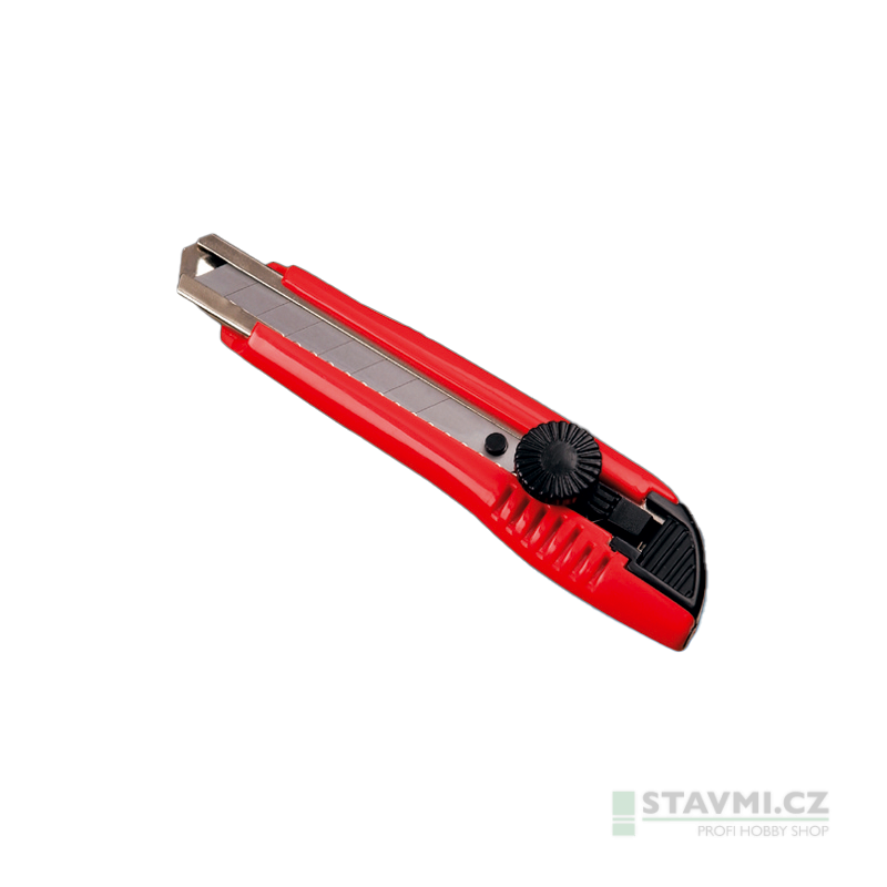 Den Braven Odlamovací nůž, 18 mm, s vodící lištou, aretace šroubem