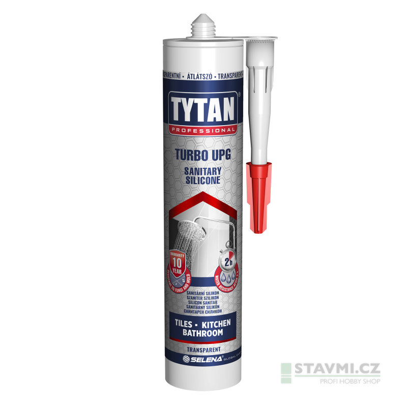Tytan Sanitární silikon Turbo UPG, 280 ml, transparentní 10045017