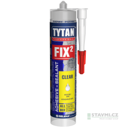 Tytan FIX2 CLEAR, montážní lepidlo a tmel, 290 ml 10041982