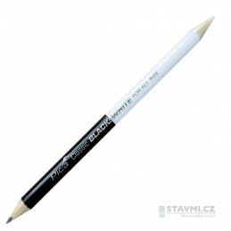 Pica Classic dvoustranná tužka černá-bílá 54624