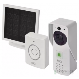 GoSmart Domovní bezdrátový bateriový videozvonek IP-09D s Wi-Fi a solárním panelem 3010040300