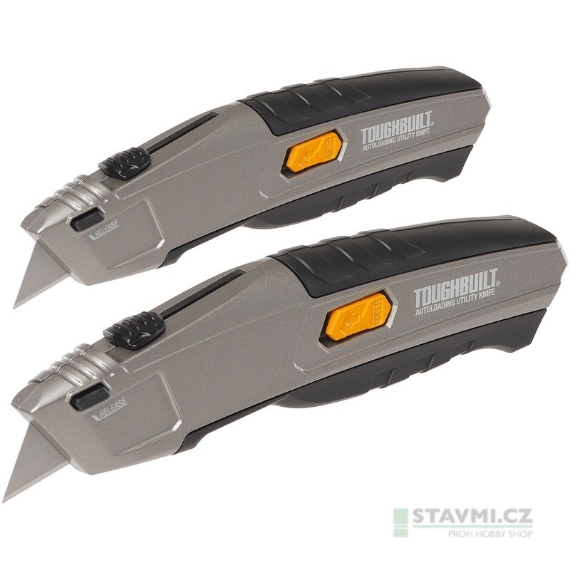 Toughbuilt 2x nůž s automatickým nabíjením + 50 ks čepelí TB-H4S52-20