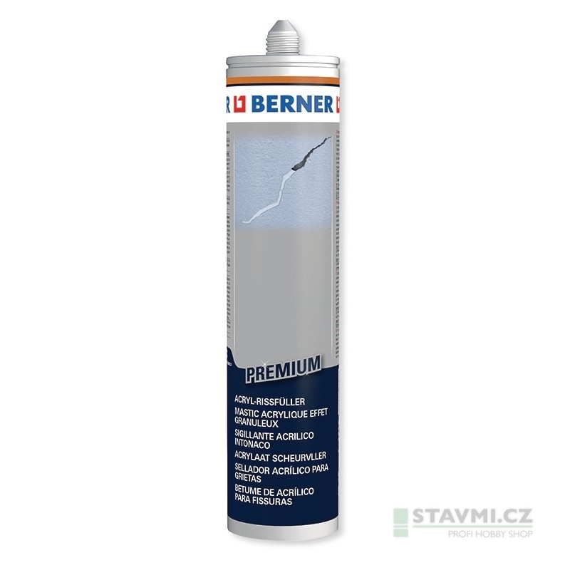 Berner akrylový štukový tmel Premium bílý 310 ml 372778