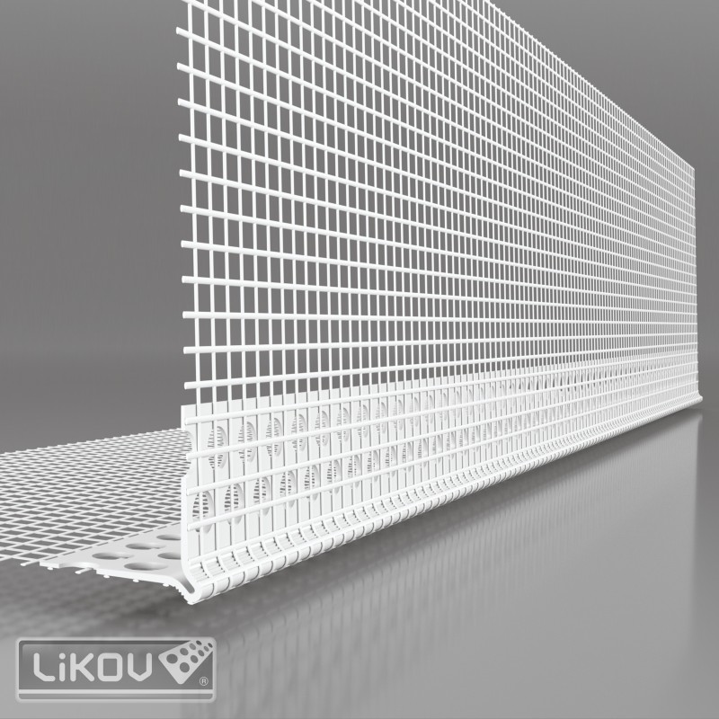 LK-LP PVC 100/2500/VERTEX/lišta rohová s prolisem 2.5m