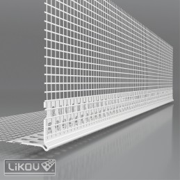 LK-LPD PVC 100/2500/VERTEX/dělená tkanina/lišta rohová s prolisem 2.5m