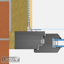 LS2-30 plus (LW30 PLUS) 09/2400/VERTEX/lišta okenní začišťovací 2D 9mm 2.4m