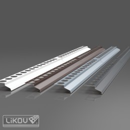 BB-R 1000/1000/šedá/lišta balkonová rohová 2m