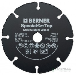 Berner karbidový řezný kotouč SPECIALline Top 125x22 mm 339281