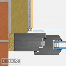 LS-VH 09/2400/VERTEX/lišta okenní začišťovací 9mm 2.4m