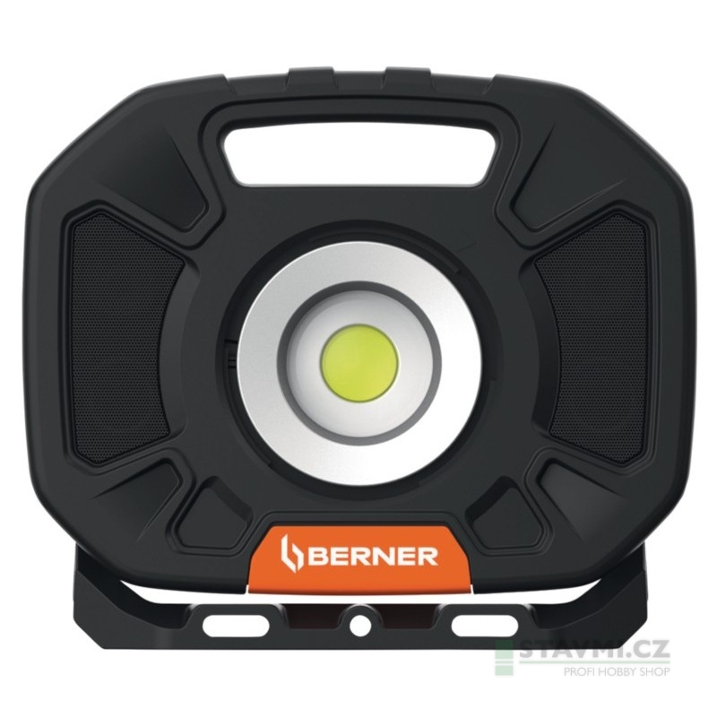 Berner Aku COB LED reflektor nové generace s reproduktorem 40 W 409042