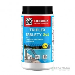 Den Braven Cranit Triplex tablety - dezinfekce, proti řasám, vločkování, dóza, 1 kg