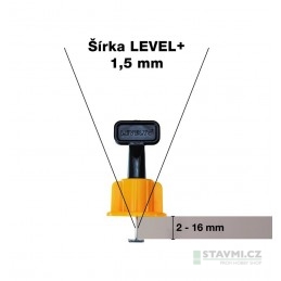 Levelys LEVEL+ sada pro obkladače 1,5 mm, 50 ks LS1900