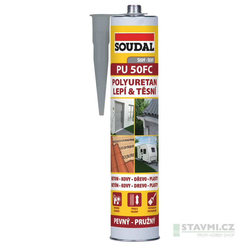 Soudal PU 50FC šedý 300ml