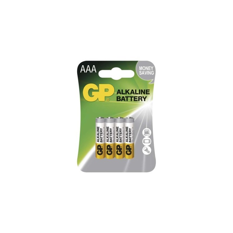 GP alkalická baterie ALKALINE AAA (LR03) 4BL