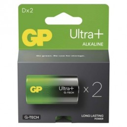 GP alkalická baterie ULTRA PLUS D (LR20) 2PP