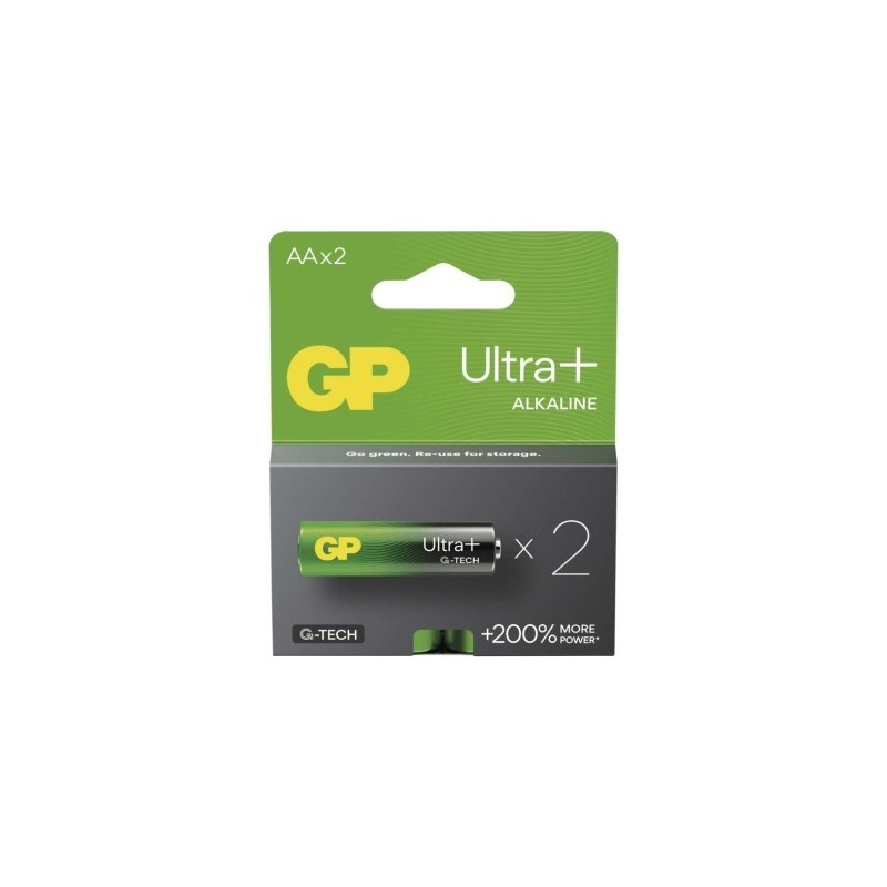 GP alkalická baterie ULTRA PLUS AA (LR6) 2PP