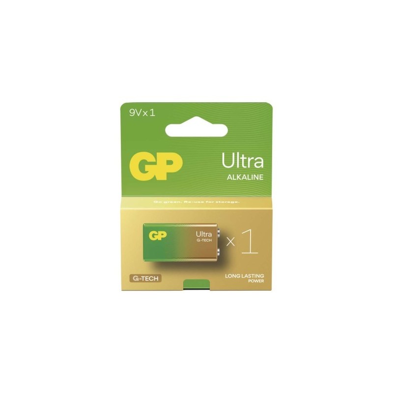 GP alkalická baterie ULTRA 9V (6LR61) 1PP