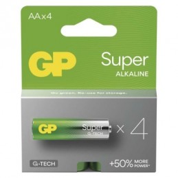 GP alkalická baterie SUPER AA (LR6) 4PP