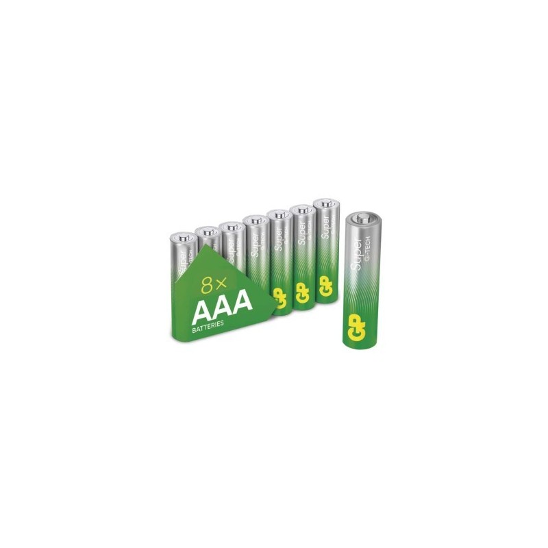 GP alkalická bat SUPER AAA (LR03) 8 pcs value pack