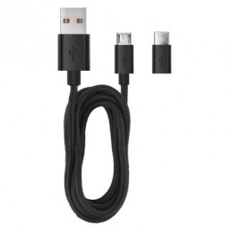 USB ADAPT.AUTO 2.1A+MICRO USB KABEL+USB-C REDUKCE