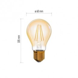 LED VNT A60 4,3W(35W) 400lm E27 WW+